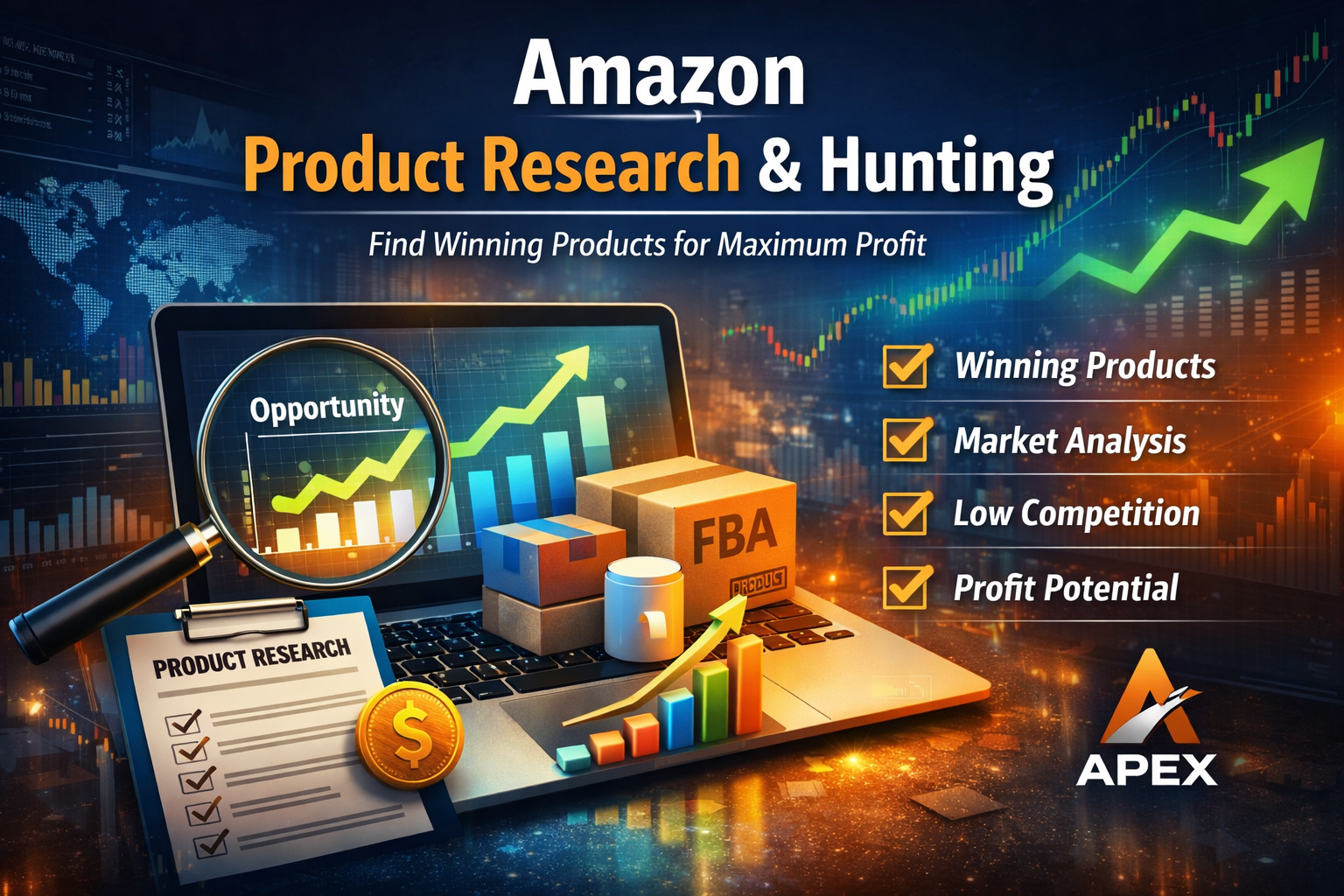 Amazon Product Research & Hunting Services | Find Winning Products with Apex