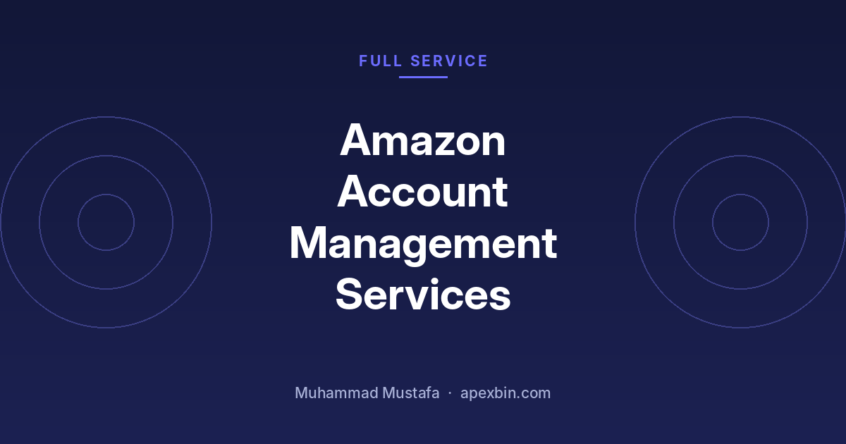 Amazon Account Management Services